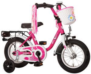 12 Zoll Kinderfahrrad Fahrrad Mädchen Kinderrad Mädchenfahrrad Rad lila weiss