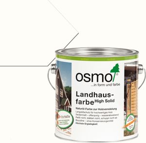 Osmo Landhausfarbe aus natürlichen Öle in weiss für außen 750ml
