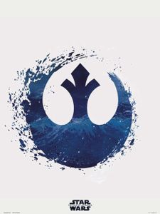 Kunstdruck Star Wars Episode IX Rebel Logo 30x40cm