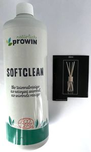 proWin Softclean 1 Liter, Reinigungskonzentrat, + Diffuser 30ml