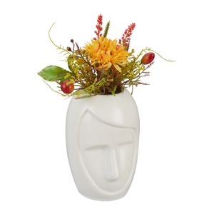 relaxdays Blumenvase Gesicht