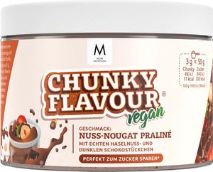 More Nutrition Chunky Flavour Geschmackspulver Vegan Nuss-Nougat Praline Geschmack 250g