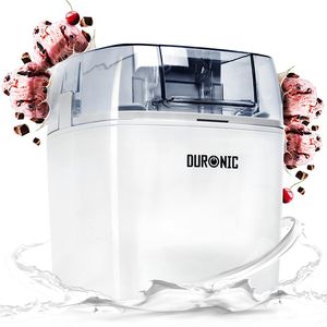 Duronic IM540 Eismaschine | Gefrierbehälter mit 1,5 L Fassungsvermögen | fertiges Dessert in 15-30 Minuten | Speiseeismaschine/Speiseeisbereiter für Eiscreme, Sorbet, Frozen Joghurt