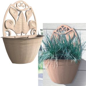Blumentopf Wand Wandgefäß beige Blumentopf Wand Wandgefäß beige