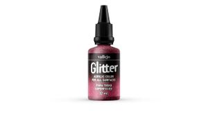 Vallejo Glitter 57604 Rot 32ml Acrylfarben mit Glitzerpartikeln