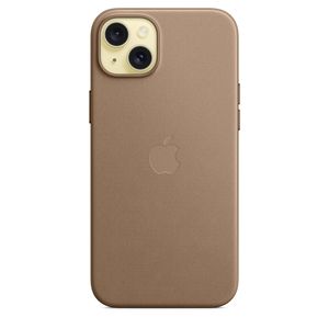 Apple iPhone 15 Plus Feingewebe Case mit MagSafe Taupe iPhone 15 Plus