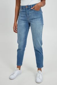 Pulz Jeans PZLIVA Damen Jeans Denim Hose Mom Jeans 5-Pocket-Style Baumwolle mit Stretch Regular Fit