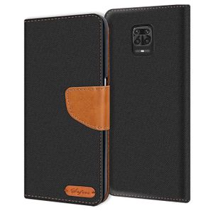 Handy Hülle Xiaomi Redmi Note 9 Pro / 9S Tasche Wallet Flip Case Schutz Hülle Stoff Cover