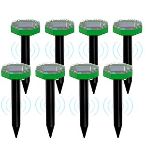 Maulwurf Vertreiber Ultraschall 8 Stück, Solar Maulwurfschreck, Maulwurfabwehr für Maulwurf Wühlmaus Vertreiben
