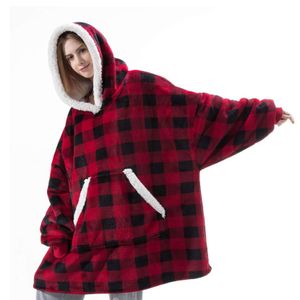 Pullover Damen Hoodie Oversize Sweatshirt Decke Geschenke für Frauen - Gitter