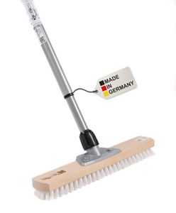 BawiTec Großraumschrubber 40cm mit Teleskopstiel 200cm ppn-weiß Schrubber Stiel