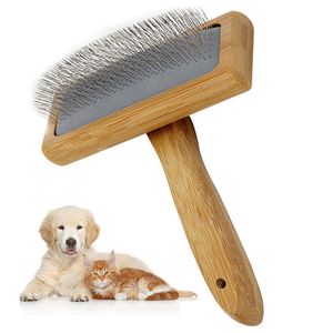 Hundebürste Hundehaarbürste Softbürste Robuste Universal Pflegebürste aus Holz auch als Fellbürste für Haustiere Hunde und Katzen