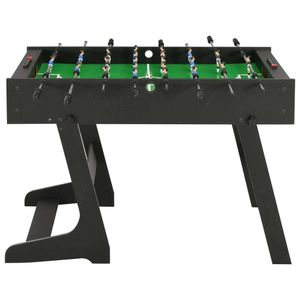 vidaXL Klappbarer Kickertisch 121 x 61 x 80 cm Schwarz