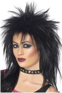 Rock Diva Perücke Schwarz