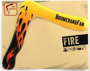 Boomerang FIRE 70 gr - Zweiflügler Bumerang für Linkshänder