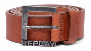 REPLAY Leather Belt W95 Cognac
