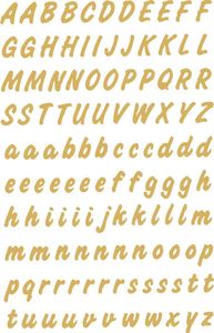 HERMA Buchstaben Sticker A-Z Folie wetterfest gold 2 Blatt à 119 Sticker