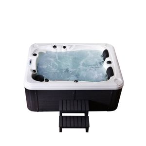 HOME DELUXE - Outdoor Whirlpool BEACH plus Treppe und Thermoabdeckung