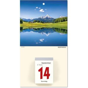 ZETTLER 609773 Kalenderrückwand Gebirge - 18 x 33 cm, 2-fach sortiert
