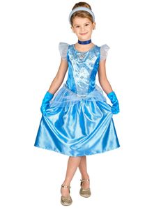 Cinderella Kostüm für Mädchen Prinzessinnen-Kostüm blau