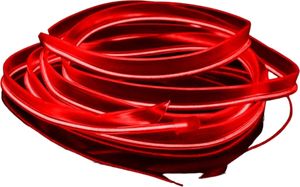 Ambientné osvetlenie auta, LED svetlá do auta, LED osvetlenie interiéru, neónový LED pás, osvetlenie interiéru vozidla, dĺžka 5 m - AMBILED červená