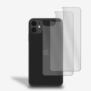 2x Rückseite Panzerfolie für iPhone 11 Schutzglas Rückseitenschutz 9H Glas Klar