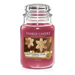 Yankee Candle-Duftkerze im Glas, groß, Glittering Star