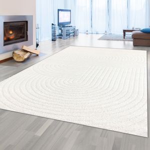 Stylischer waschbarer Teppich | In- & Outdoor | in cream Größe - 160 x 230 cm