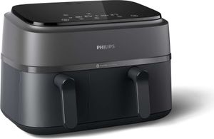 Philips Airfryer 9L Dual Basket, RapidAir, Digital, schwarz (NA350/00)