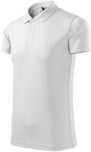 Sport Poloshirt - Farbe: weiß - Größe: L