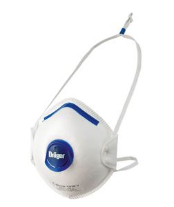 Dräger X-plore 1310 V FFP1 Atemschutzmaske mit Ventil - 10 St. - Einweg-Staubmaske gegen ungiftige Stäube und Rauchpartikel