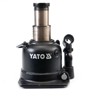 YATO Hydraulischer Wagenheber Stempelwagenheber 10T Flaschenwagenheber hydraulisch 2 Stufig
