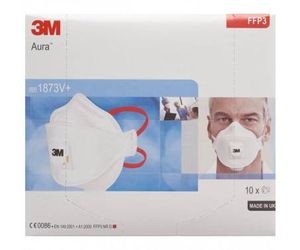 10x 3M™ Aura™ Atemschutzmaske 1873V+ FFP3 NR mit Ventil