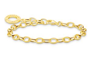 Thomas Sabo X0031-413-39 Armband für Charms Goldfarben, 17 cm