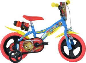 Dino Kinderfahrräder Jungen Pinocchio 12 Zoll 21 cm Jungen Über Treppen Blau/Rot