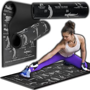 BACKLAxx® Kork Yoga Matte Fitness Pilates Gymnastik Sport Matte rutschfest  Boden