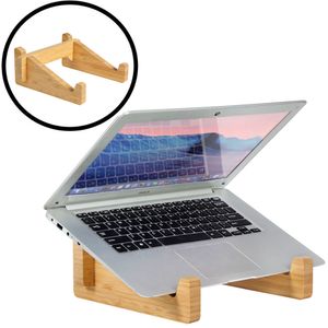 Laptopständer aus Bambusholz - Notebookständer aus Holz - Laptoperhöhung / Erhöhung für den Schreibtisch - Decopatent