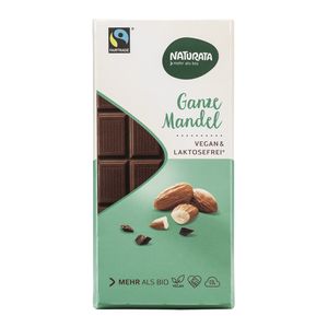 Naturata Spécial Ganze Mandel Reismilch-Schokolade, laktosefrei, vegan 100g