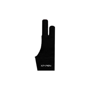 XP-PEN AC08 Handschuh Glove Zwei-Finger Elasthan Handschuh für Grafiktablett/Leuchttisch/Pen Display  Zeichenhandschuhe Geeignet für Rechts und Links Schwarz (Small)