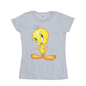 Looney Tunes - "Tweety Standing" T-Shirt für Damen BI28238 (XXL) (Grau)