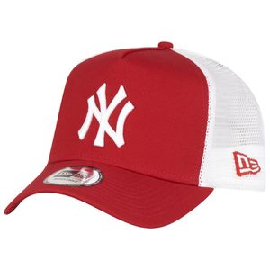 New Era 9Forty Trucker Clean NY Yankees Scarlet Red - UNI
