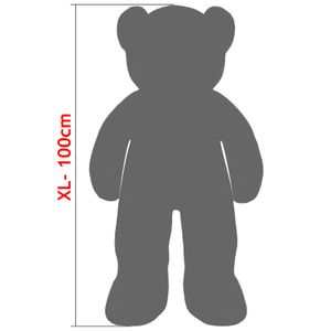 Monzana Teddybär L - XXXL 50-175cm verschiedene Farben Weiches Fell Schleife Tatzendruck Geschenk Plüschtier Kuscheltier Stofftier Riesen Teddy Bär, Farbe:creme, Größe:100cm