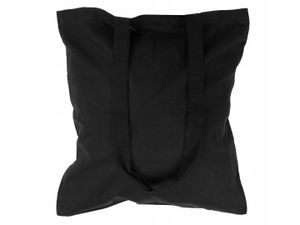 Baumwolltaschen Stofftasche unbedruckt Schwarz 38x42cm 145g lange Griff Stoffbeutel Öko