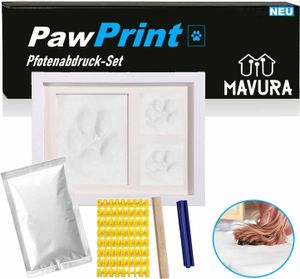 PawPrint zestaw odcisków łap zestaw odcisków dłoni psy koty dzieci z ramką na zdjęcia