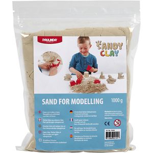 Sandy Clay Spielsand 1 kg natürlich, Farbe:braun