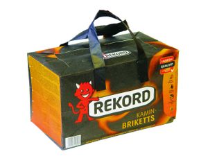 Rekord Braunkohlebriketts 10 kg Kaminbriketts