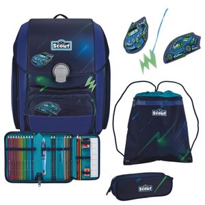 Scout Genius Superflash Schulranzen-Set 4-tlg. City Lights