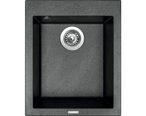 Granitový drez Sinks Cube 410 Metalblack