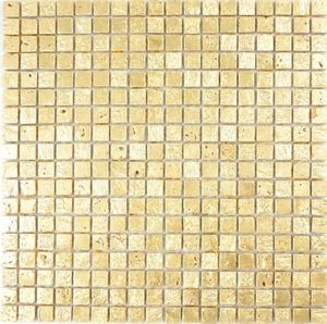 Mosaik Stein Resin gold Wand Fliesenspiegel Küche  Bad