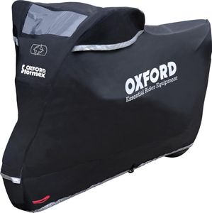 Motorrad- und Rollerabdeckung – wasserdicht – Oxford Stormex Motorradabdeckung mit Aufbewahrungstasche – Außenabdeckung 277 x 103 x 141 cm - XL